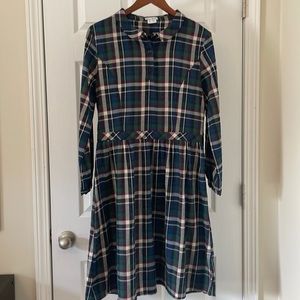 ModCloth Plaid Midi Dress